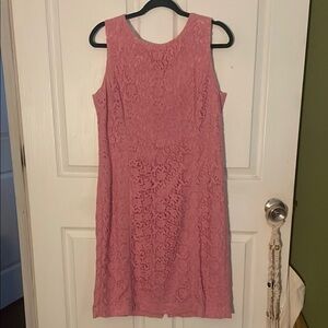 Talbots Pink Sleeveless Sheath Mini Dress